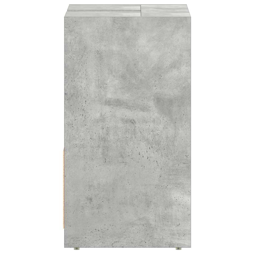 badeværelsesskab 60x33x60 cm konstrueret træ betongrå