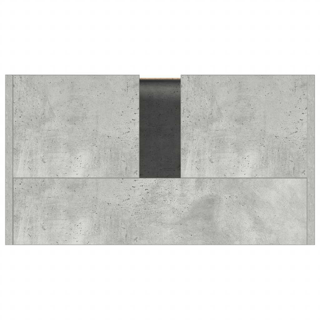 badeværelsesskab 60x33x60 cm konstrueret træ betongrå