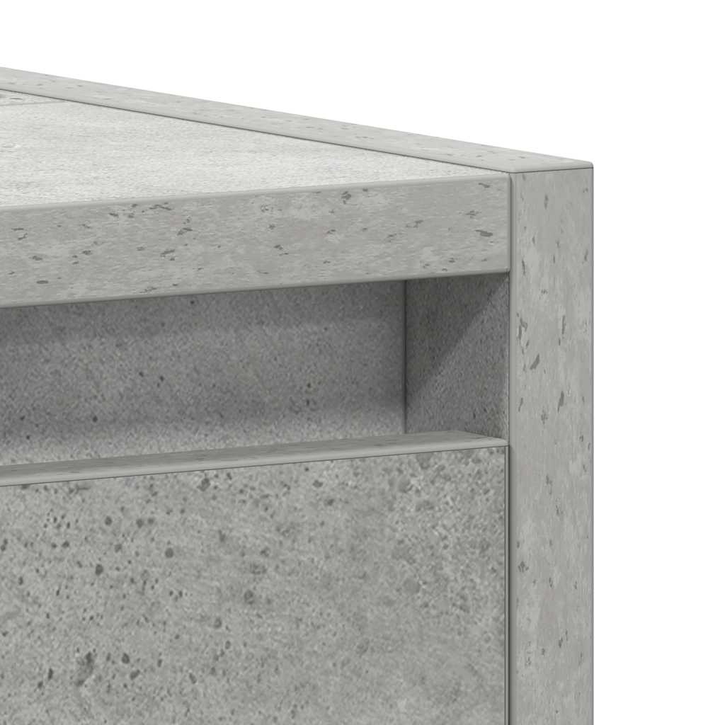 badeværelsesskab 60x33x60 cm konstrueret træ betongrå