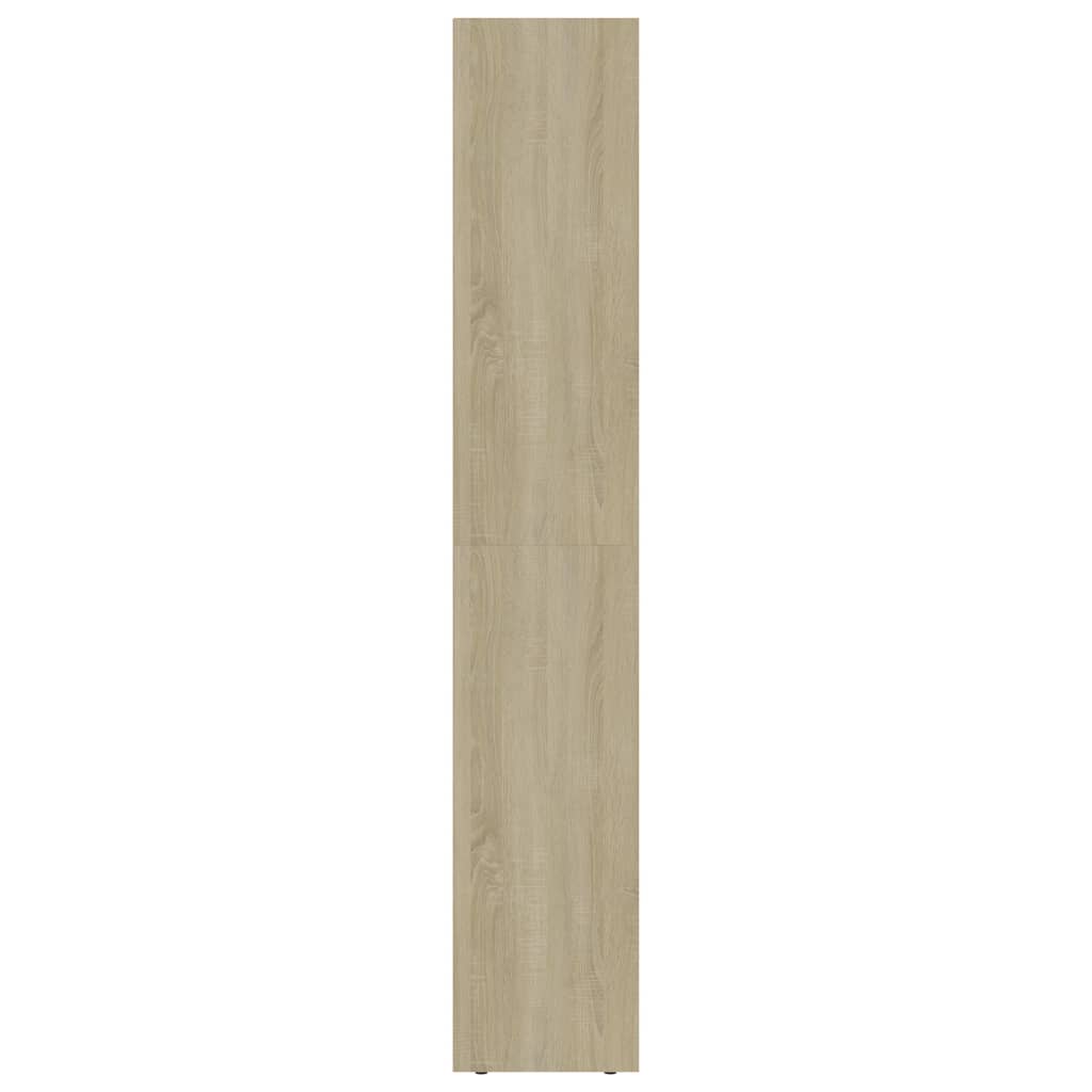 bogreol 36x30x171 cm konstrueret træ sonoma-eg