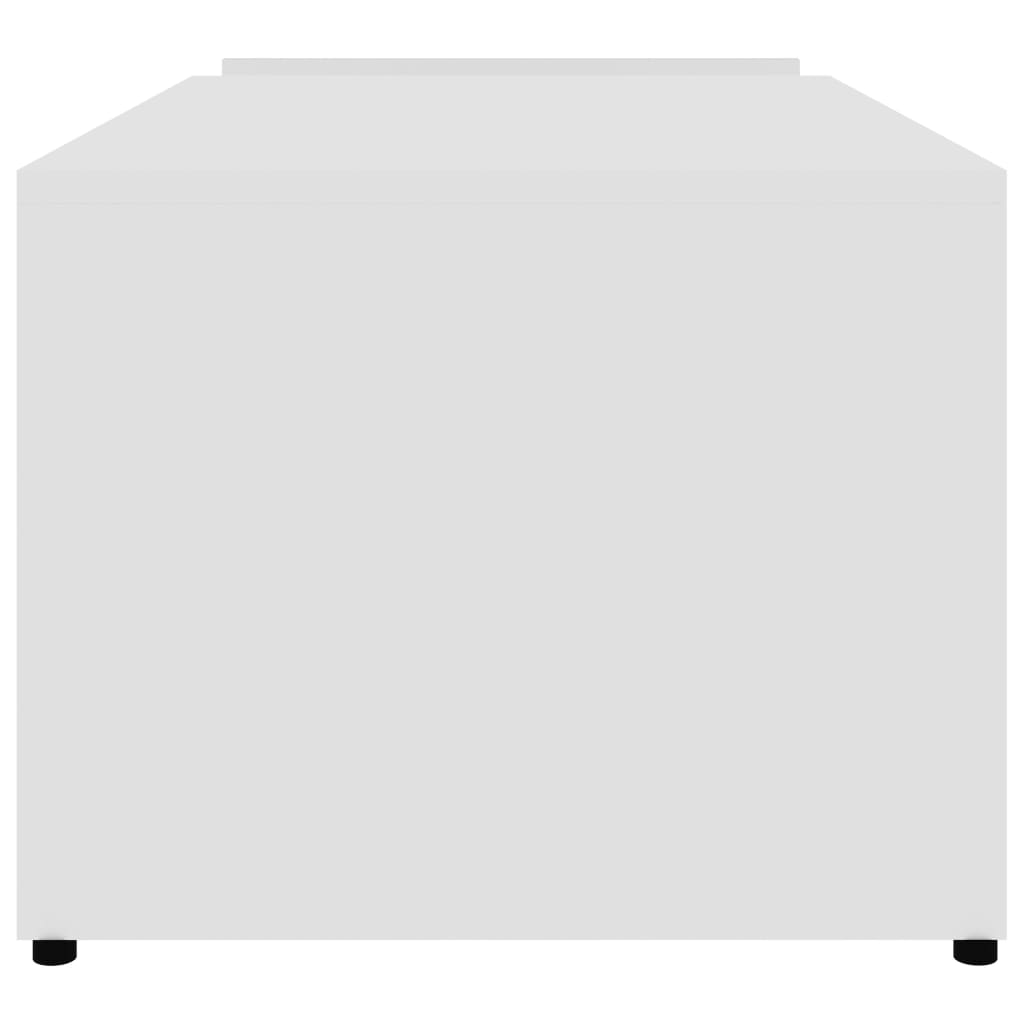 sofabord 90x45x35 cm konstrueret træ hvid