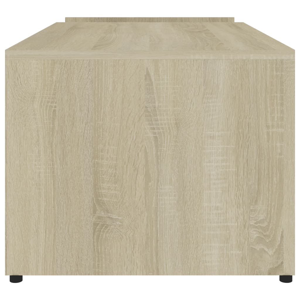 sofabord 90x45x35 cm konstrueret træ sonoma-eg