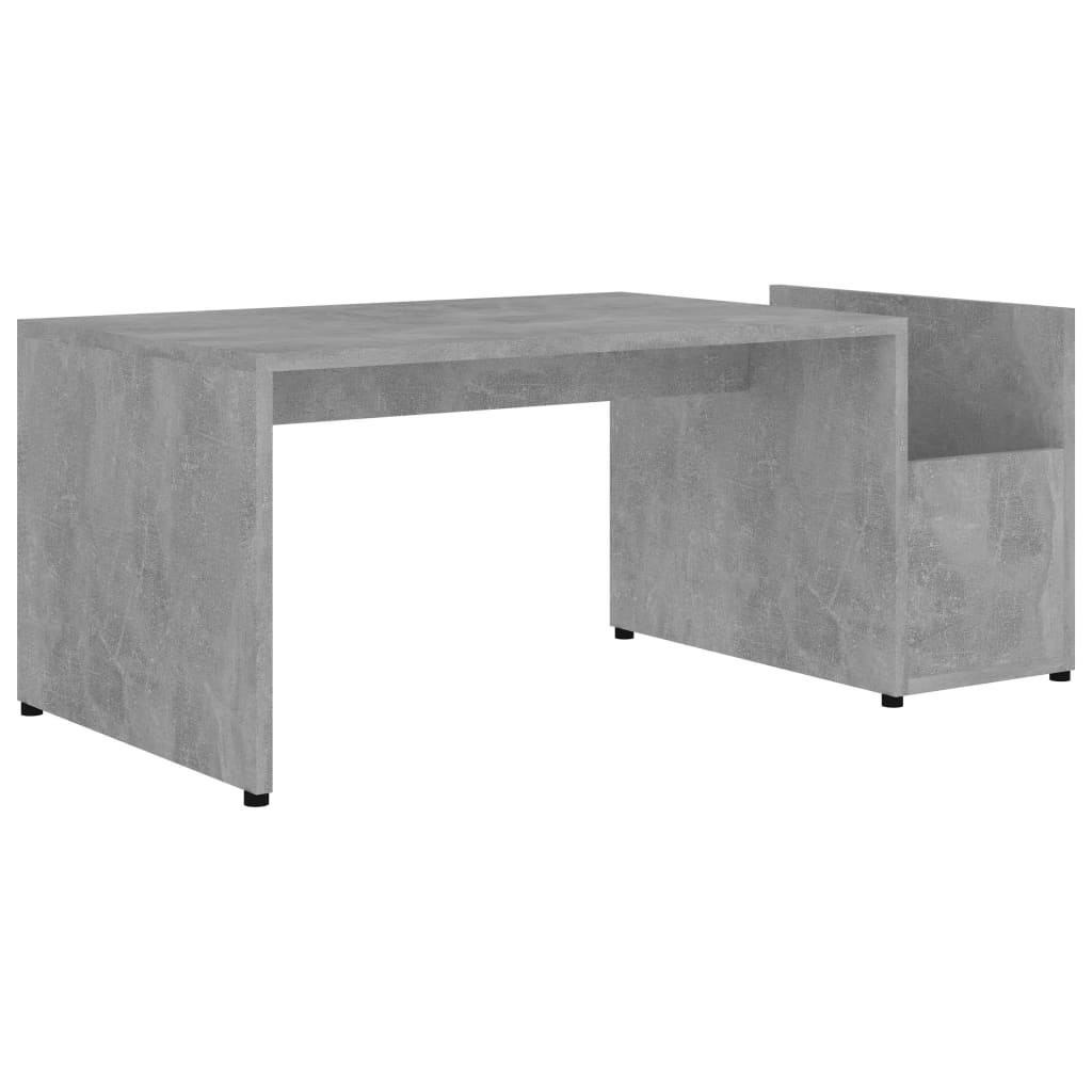 sofabord 90x45x35 cm konstrueret træ betongrå