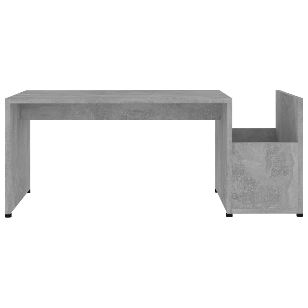 sofabord 90x45x35 cm konstrueret træ betongrå