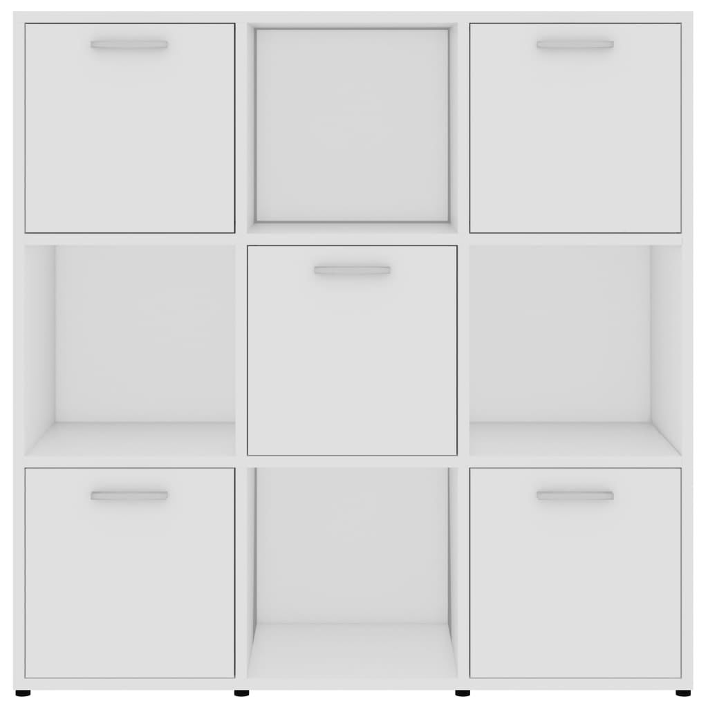 bogreol 90x30x90 cm konstrueret træ hvid