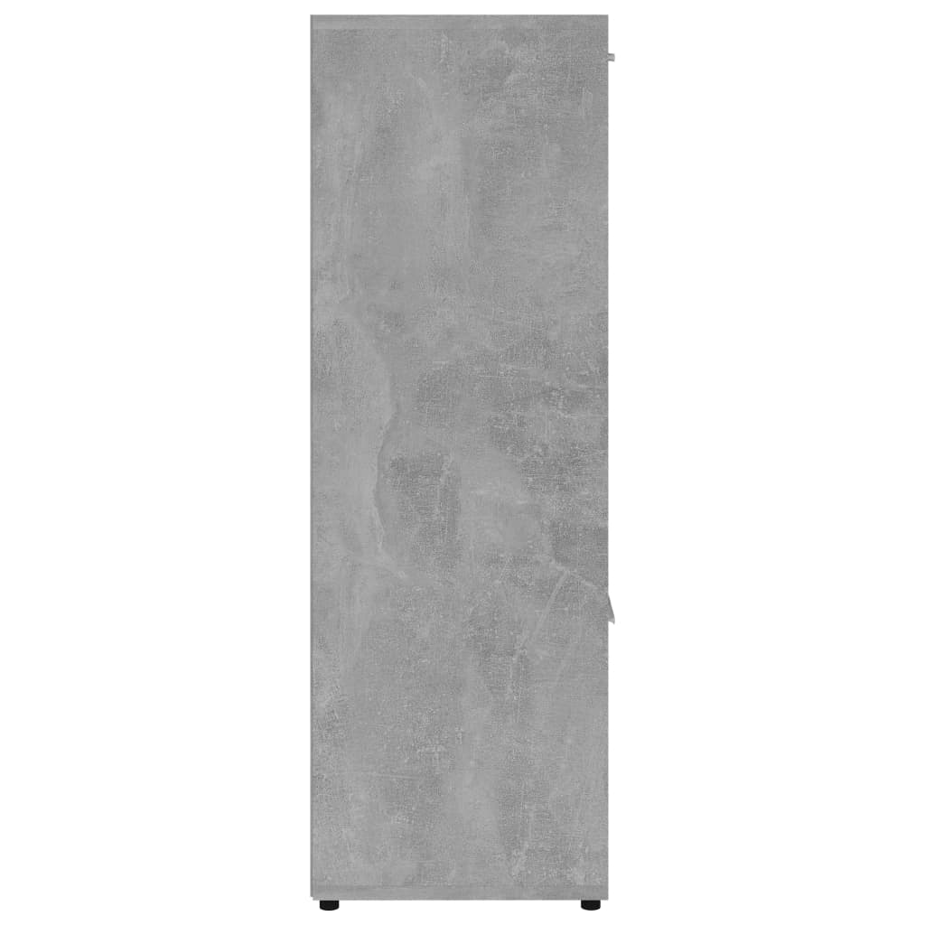 bogreol 90x30x90 cm konstrueret træ betongrå