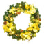 julekrans med LED-lys grøn 60 cm PVC