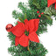 julekrans med LED-lys 60 cm PVC grøn