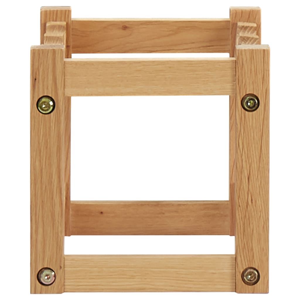 vinreol til 6 flasker 37x21x21 cm massivt egetræ