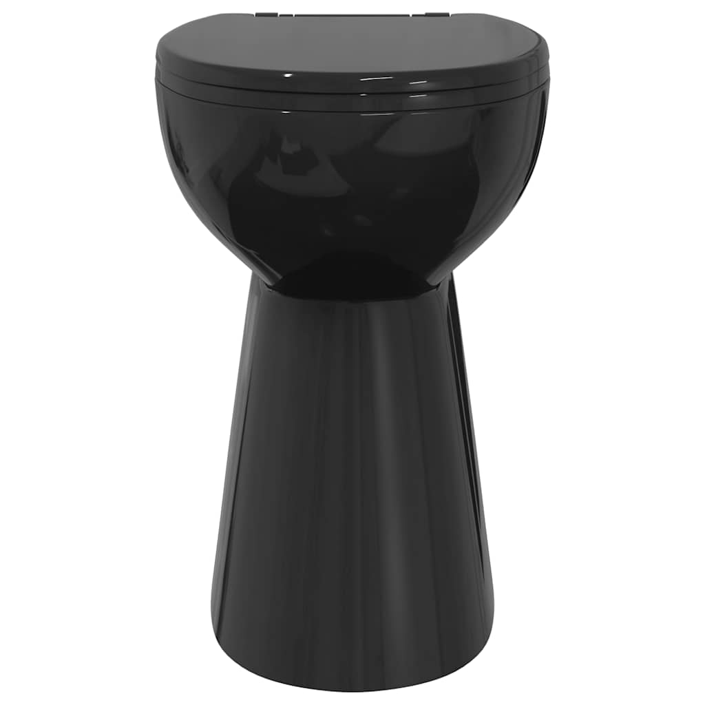 kantfrit toilet 7 cm ekstra højde soft close keramik sort