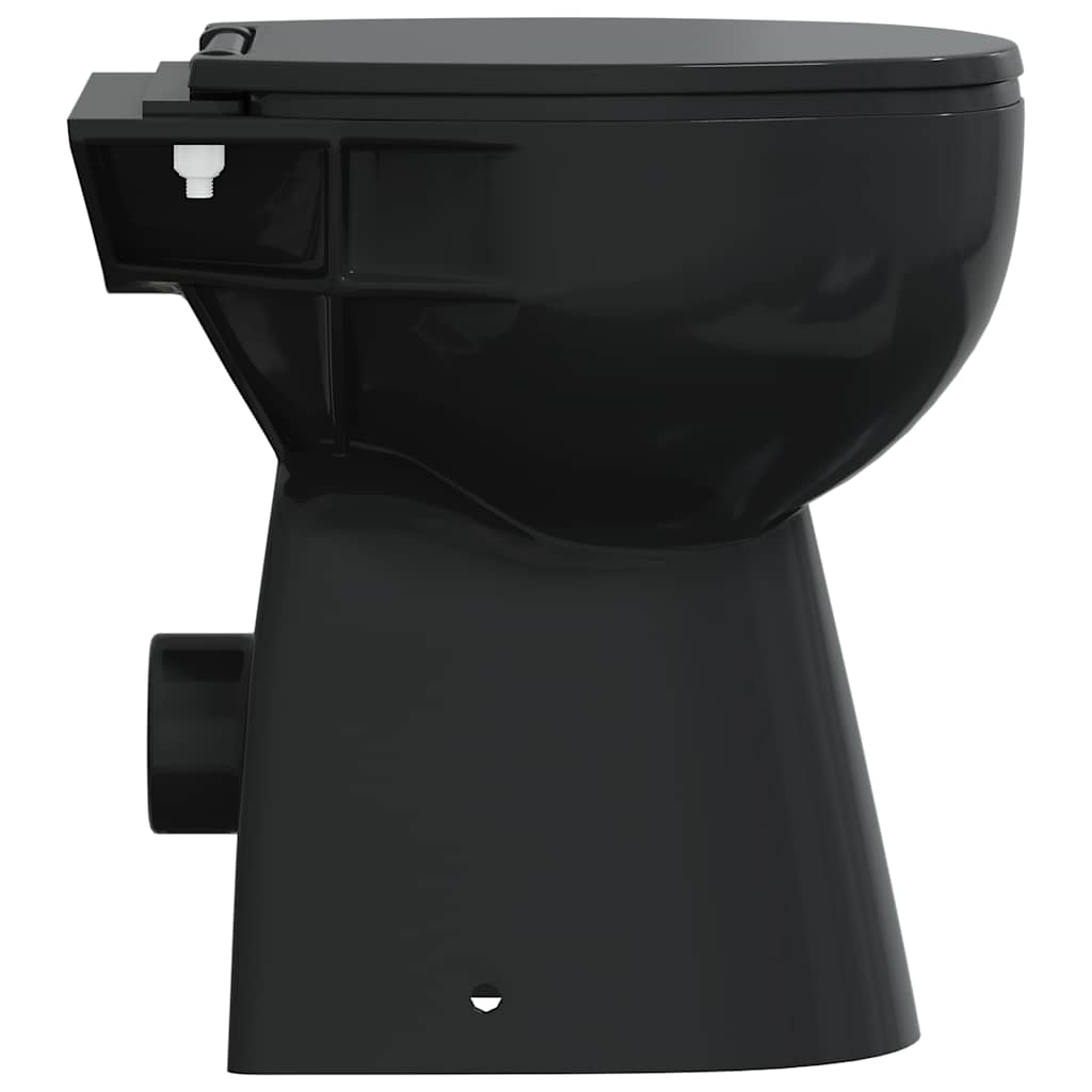 kantfrit toilet 7 cm ekstra højde soft close keramik sort