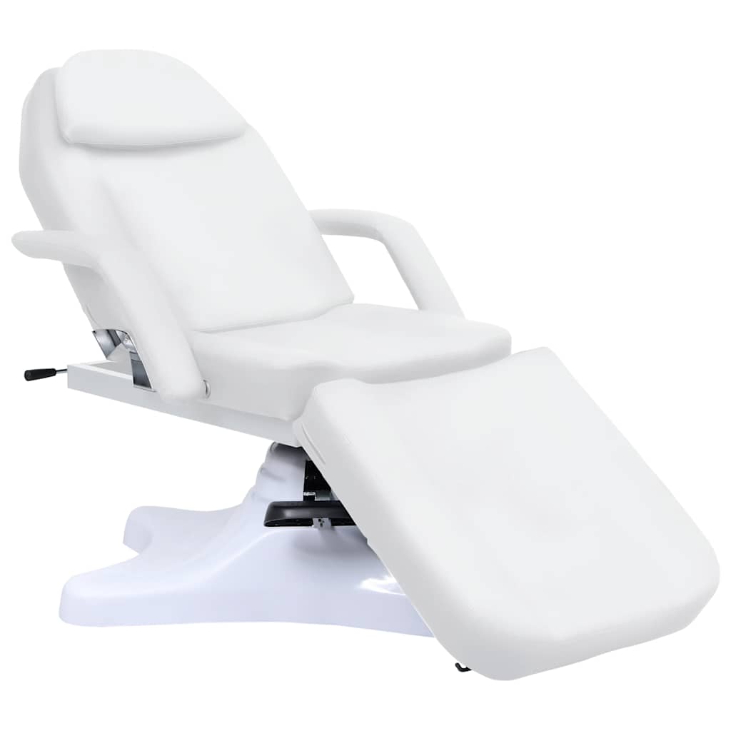 massagebord 180x62x(86,5-118) cm hvid