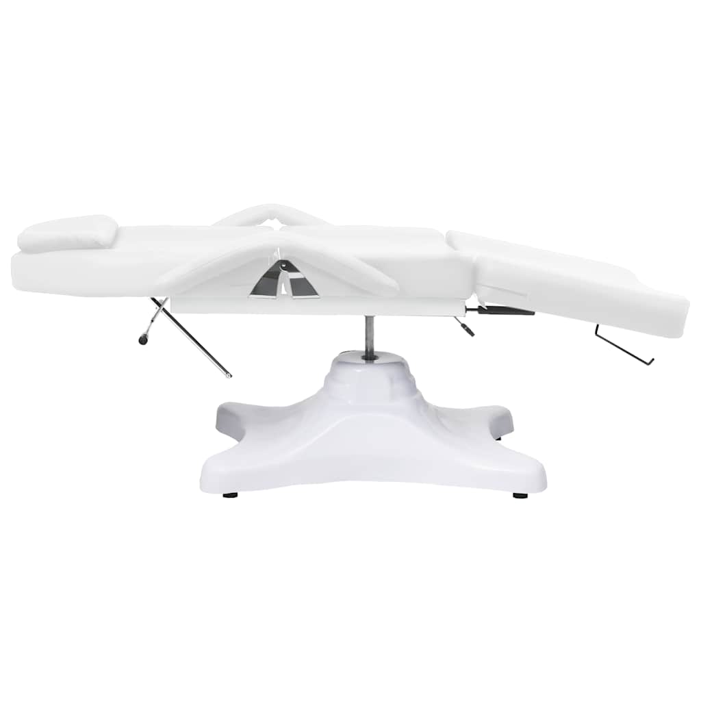 massagebord 180x62x(86,5-118) cm hvid