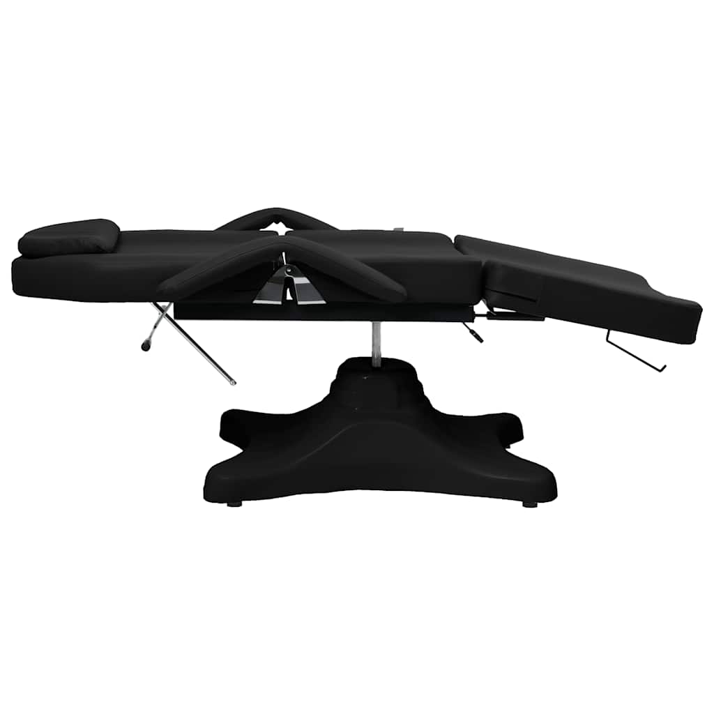massagebord 180x62x(86,5-118) cm sort