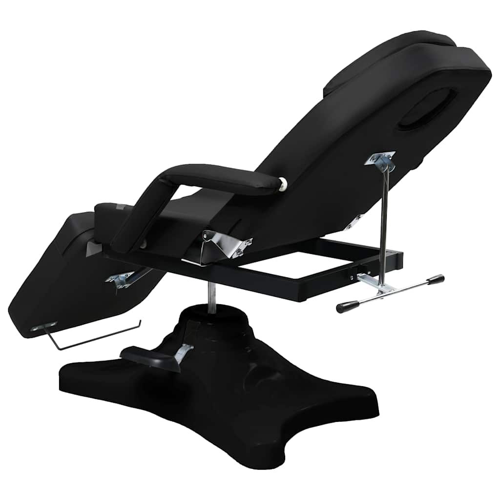 massagebord 180x62x(86,5-118) cm sort