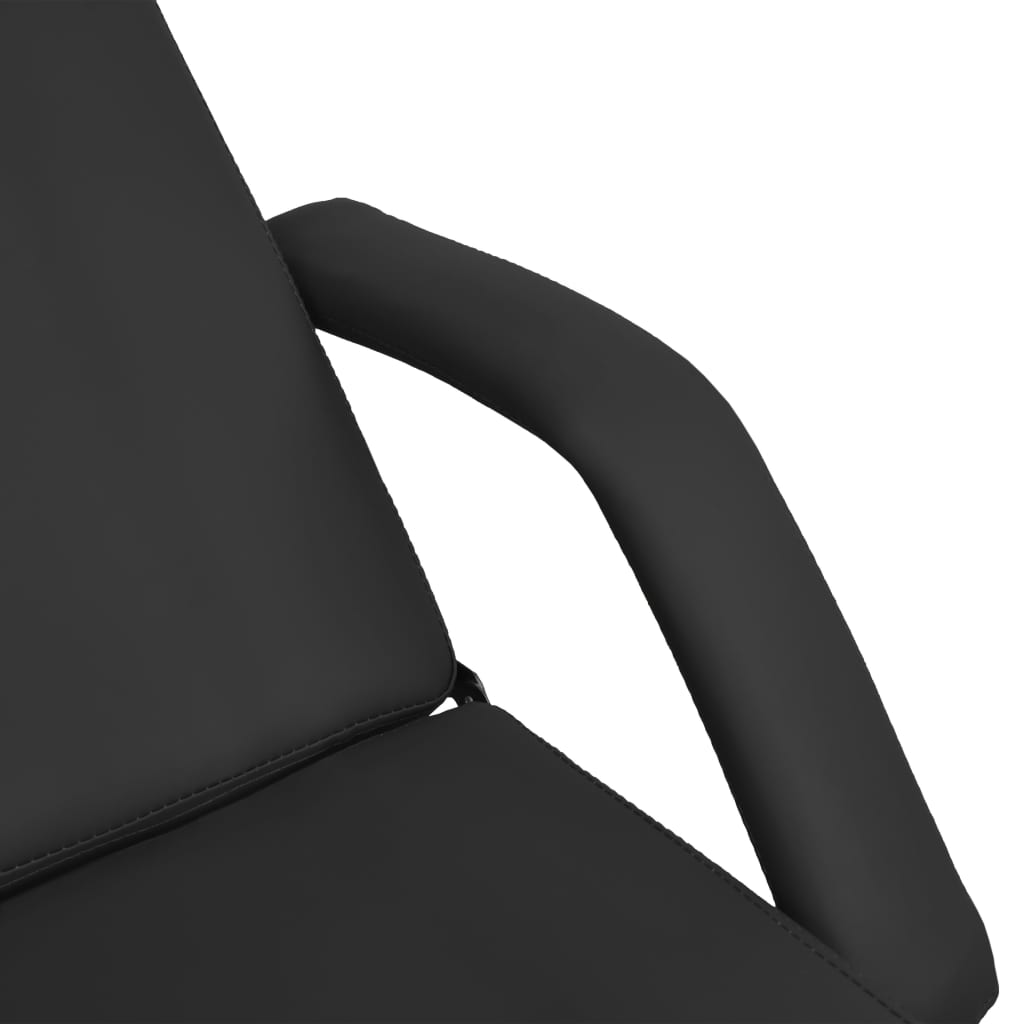 massagebord 180x62x(86,5-118) cm sort