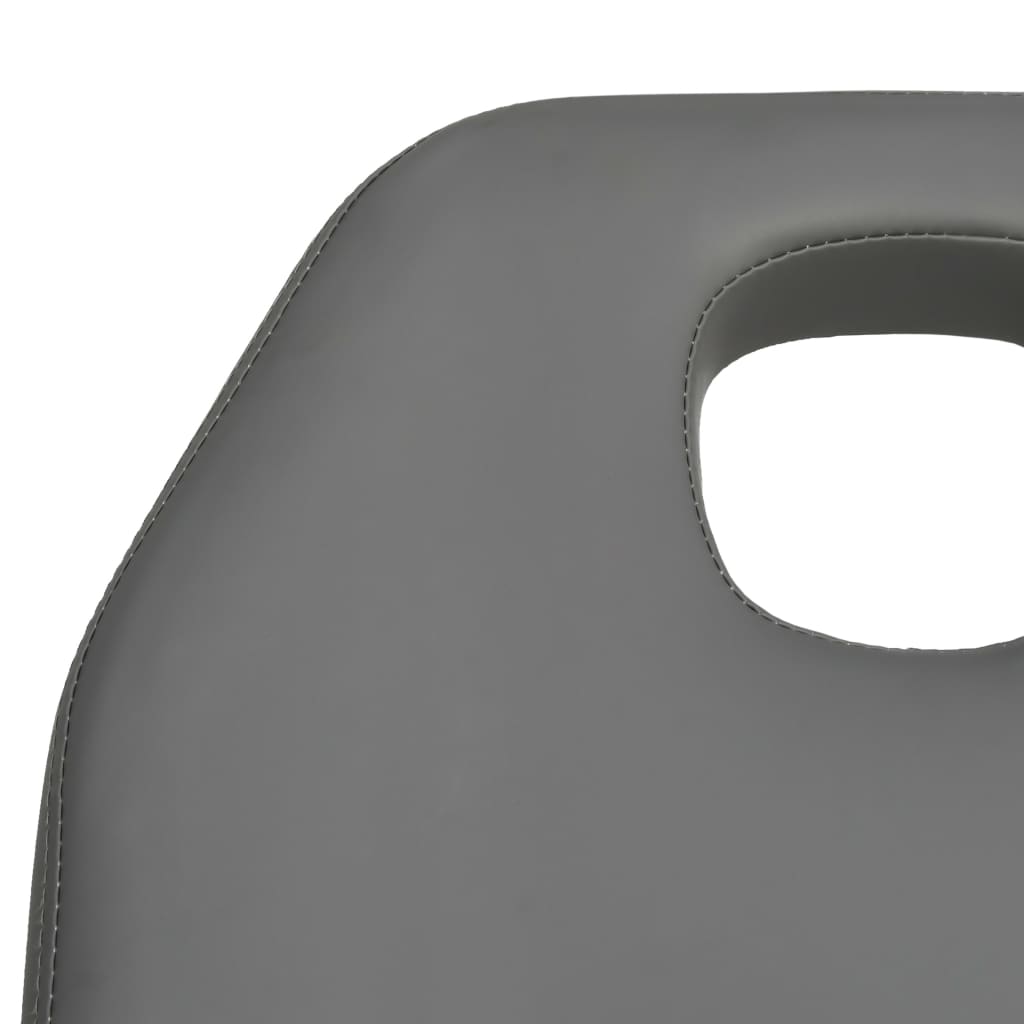 massagebord 180x62x(86,5-118) cm grå