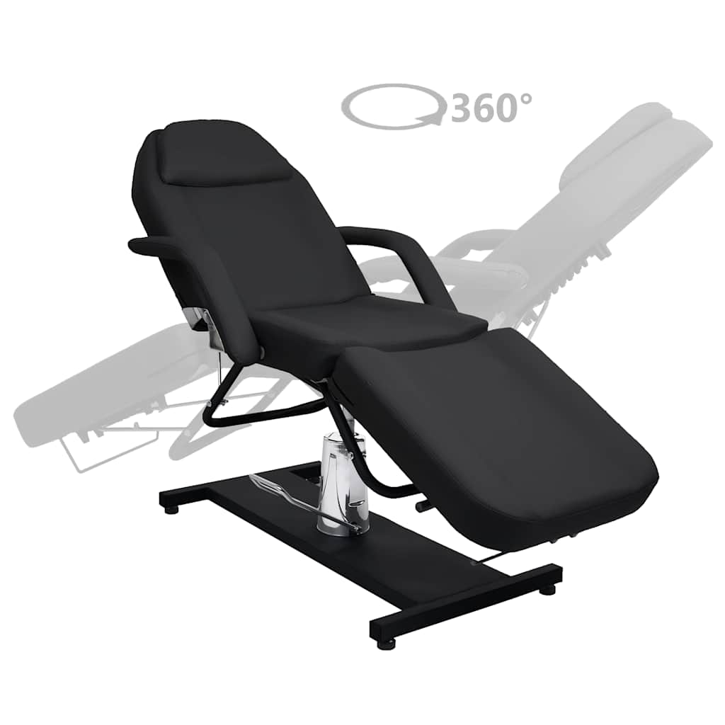 massagebord 180x62(87-112) cm sort
