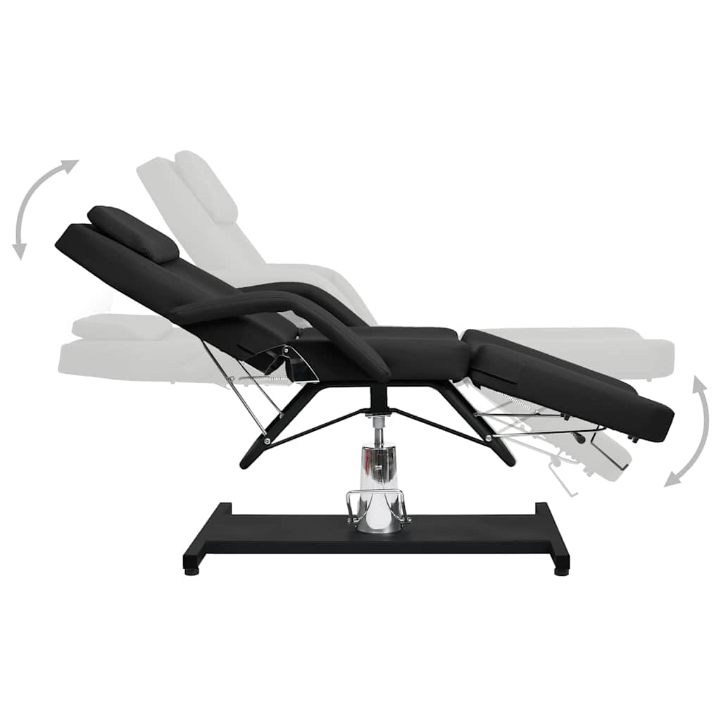 massagebord 180x62(87-112) cm sort