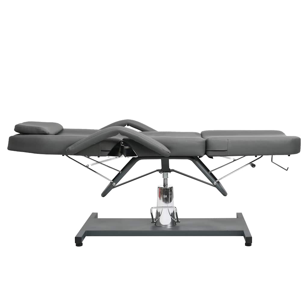 massagebord 180x62x(87-112) cm grå