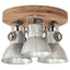 industriel loftlampe 25 W 42x27 cm E27 sølvfarvet