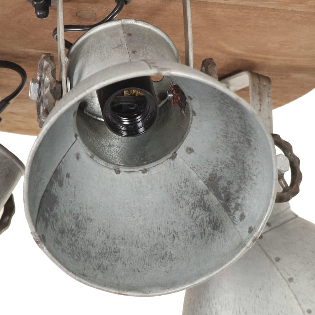 industriel loftlampe 25 W 42x27 cm E27 sølvfarvet
