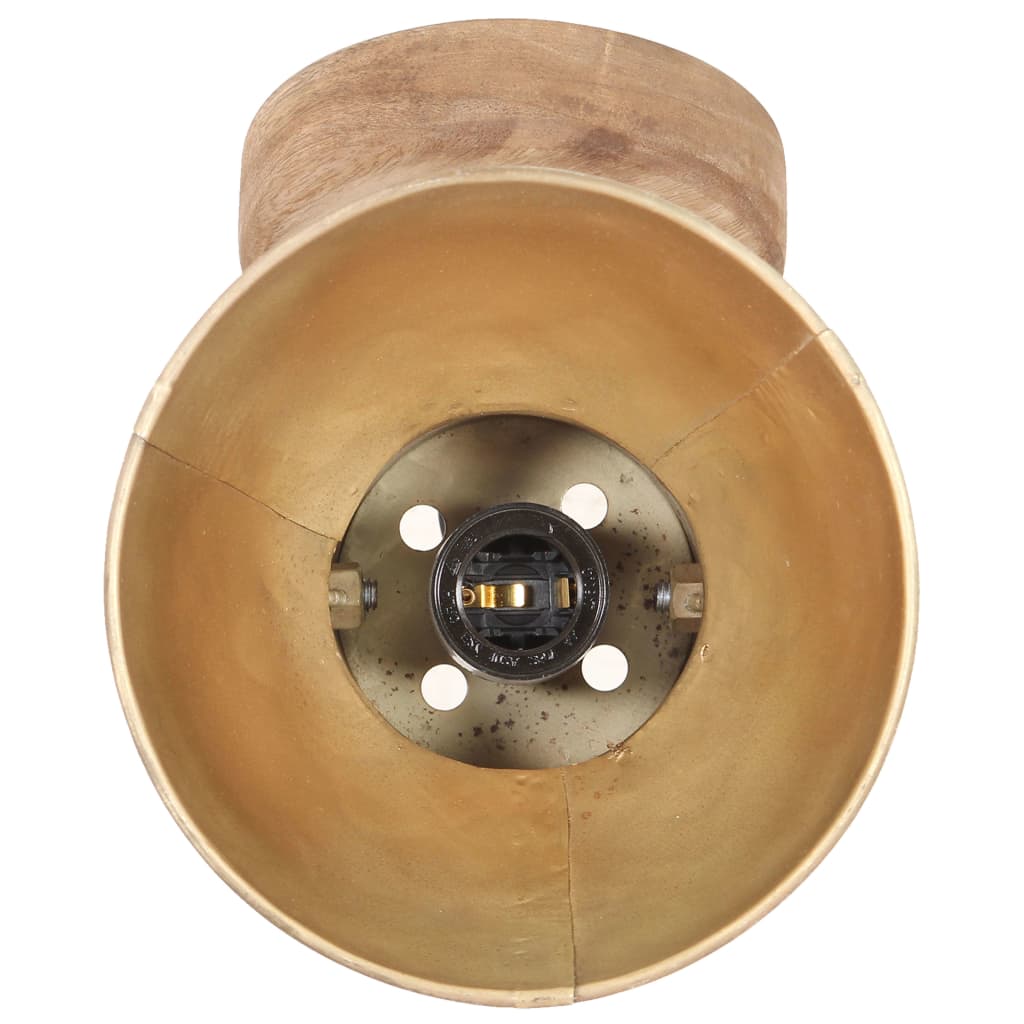 industrielle væg-/loftlamper 2 stk. 20x25 cm E27 messingfarvet