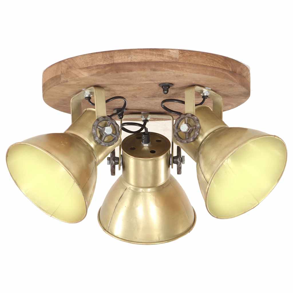 industriel loftlampe 25 W 42x27 cm E27 messingfarvet