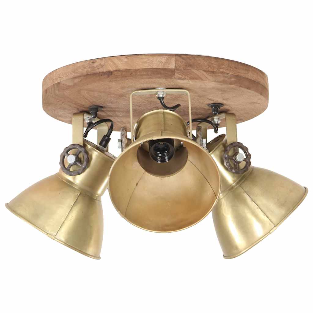 industriel loftlampe 25 W 42x27 cm E27 messingfarvet