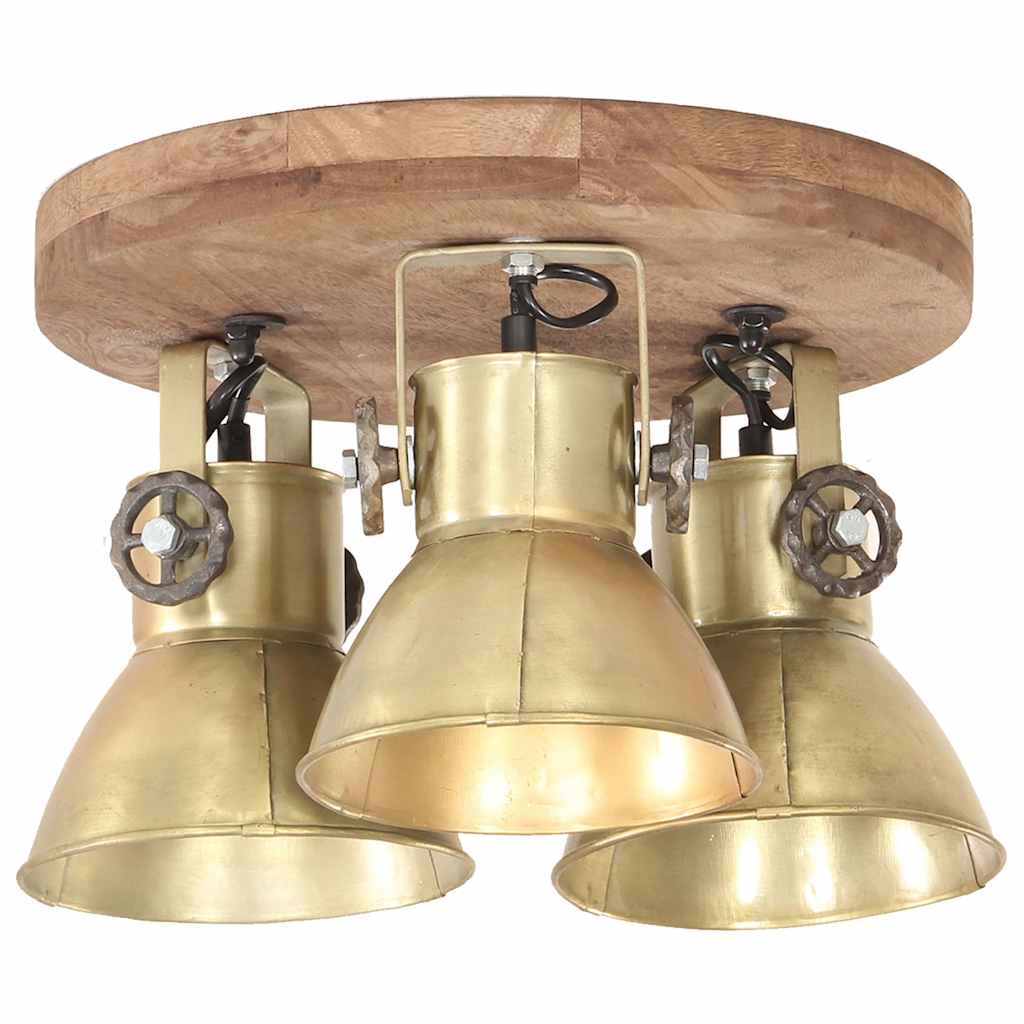 industriel loftlampe 25 W 42x27 cm E27 messingfarvet
