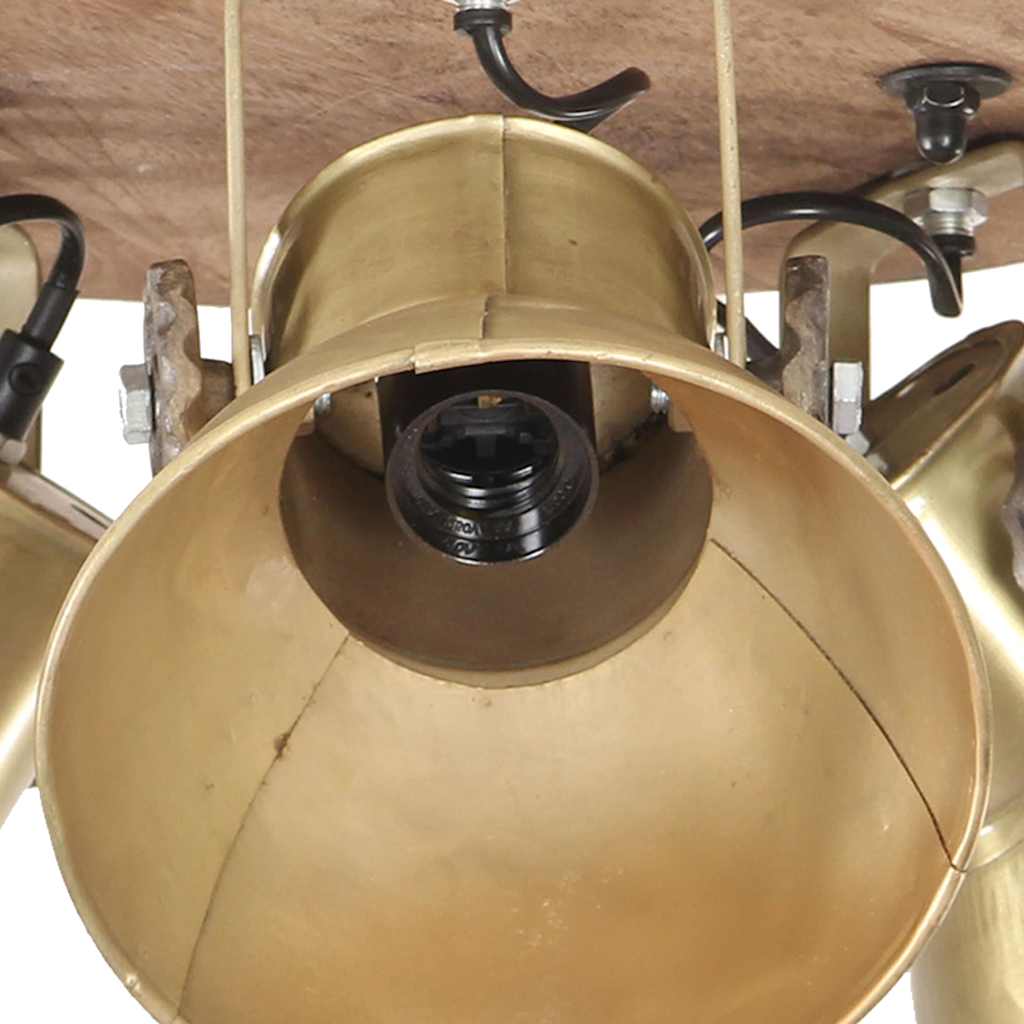 industriel loftlampe 25 W 42x27 cm E27 messingfarvet