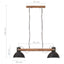 industriel hængelampe 25 W 109 cm E27 mat sort