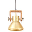 industriel hængelampe 25 W rund 19 cm E27 messingfarvet
