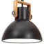industriel hængelampe 25 W rund 40 cm E27 mat sort