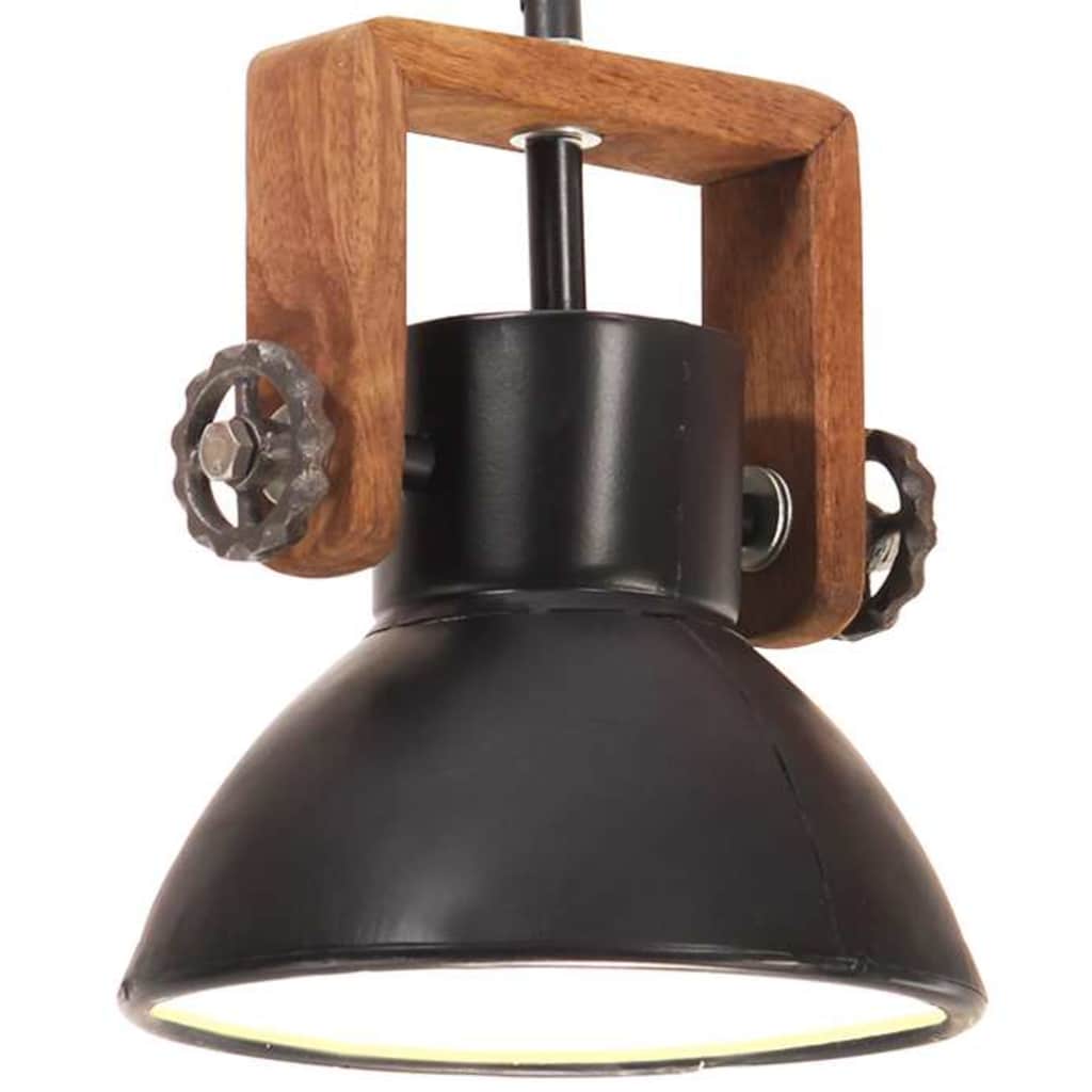 industriel hængelampe 25 W rund 19 cm E27 mat sort