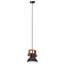 industriel hængelampe 25 W rund 19 cm E27 mat sort
