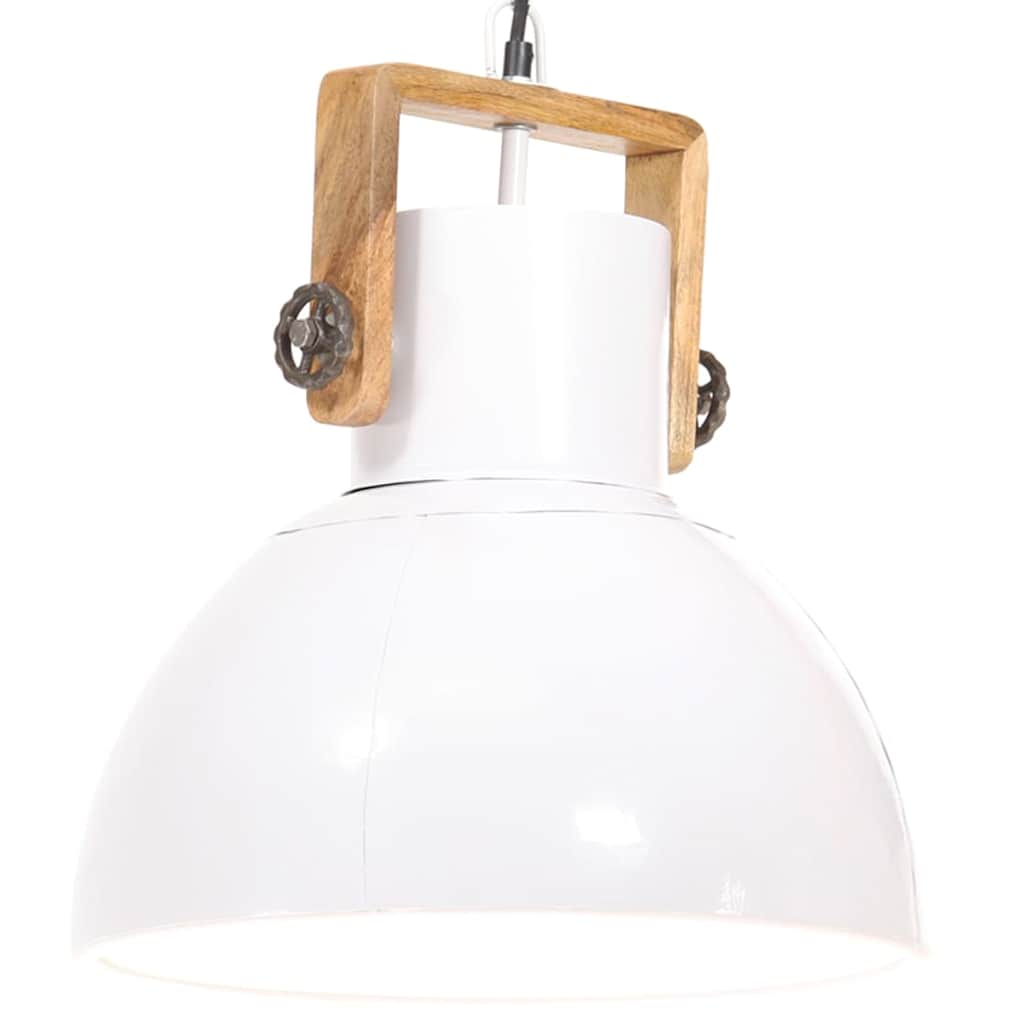 industriel hængelampe 25 W rund 40 cm E27 hvid