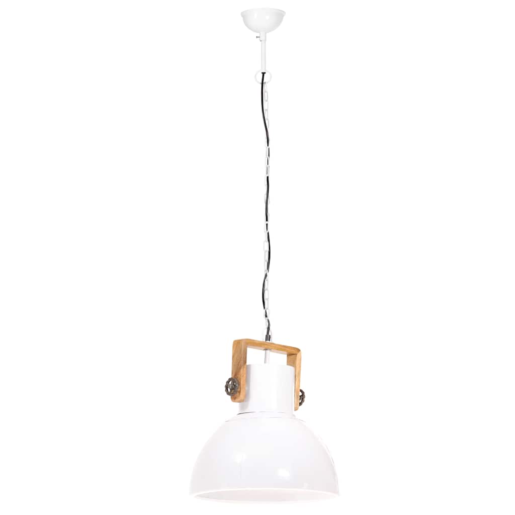 industriel hængelampe 25 W rund 40 cm E27 hvid