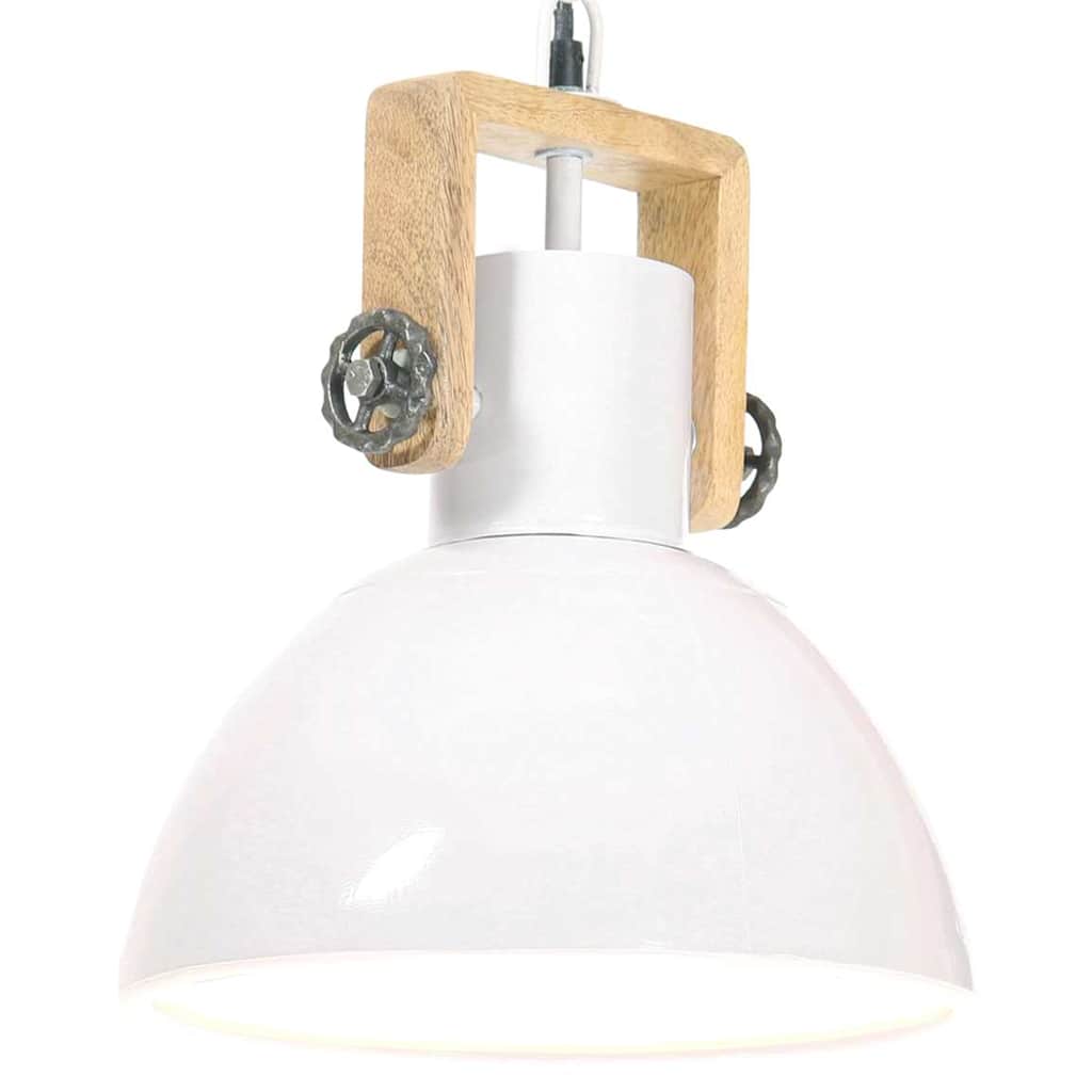 industriel hængelampe 25 W rund 30 cm E27 hvid