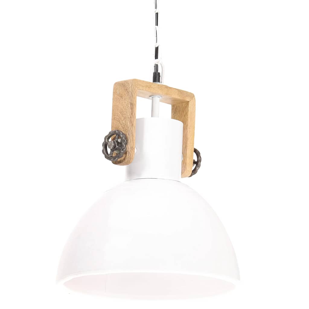 industriel hængelampe 25 W rund 30 cm E27 hvid