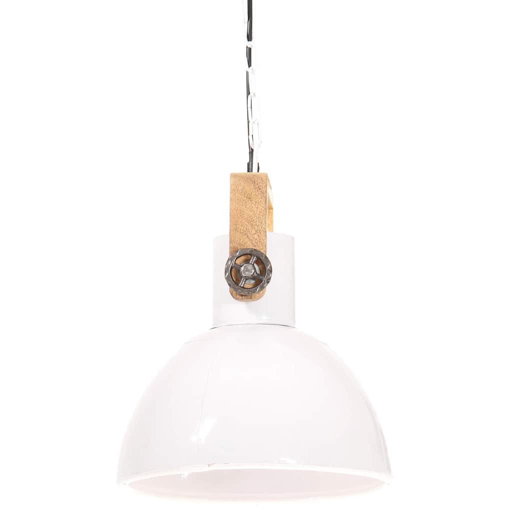 industriel hængelampe 25 W rund 30 cm E27 hvid