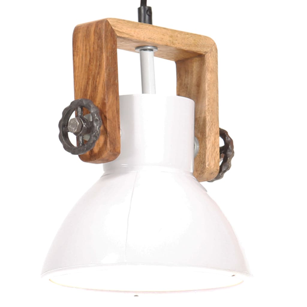 industriel hængelampe 25 W rund 19 cm E27 hvid