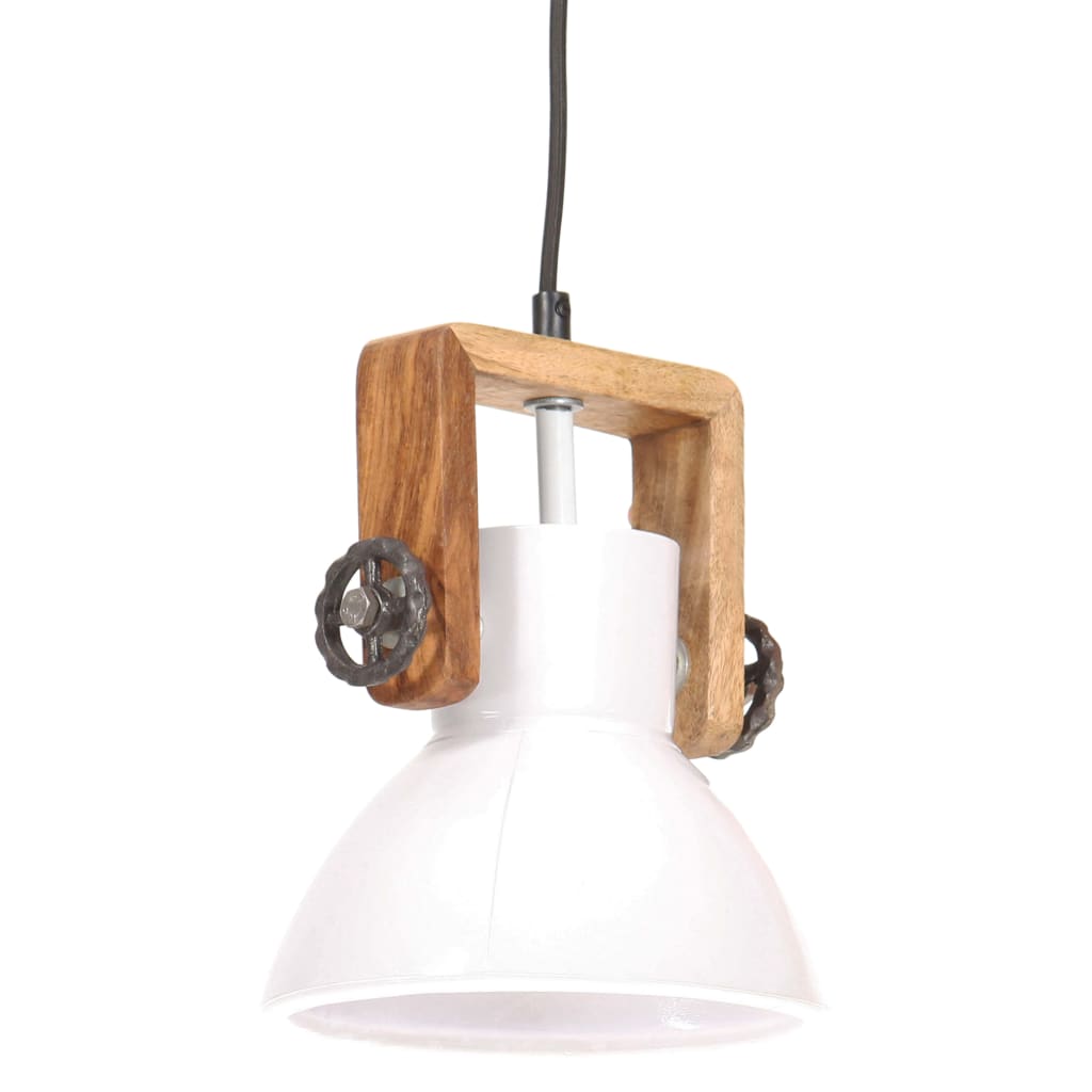 industriel hængelampe 25 W rund 19 cm E27 hvid