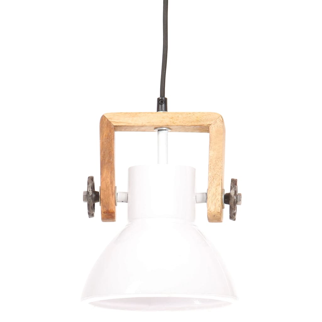 industriel hængelampe 25 W rund 19 cm E27 hvid