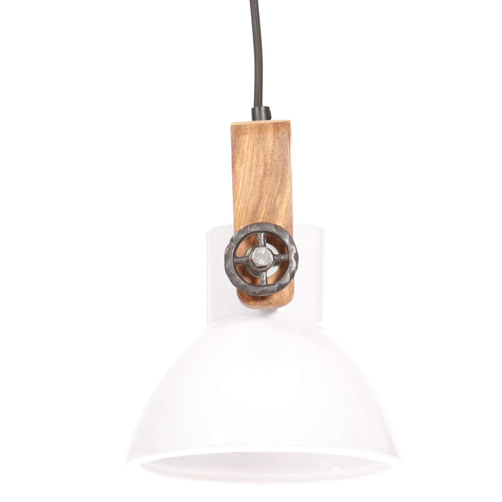 industriel hængelampe 25 W rund 19 cm E27 hvid