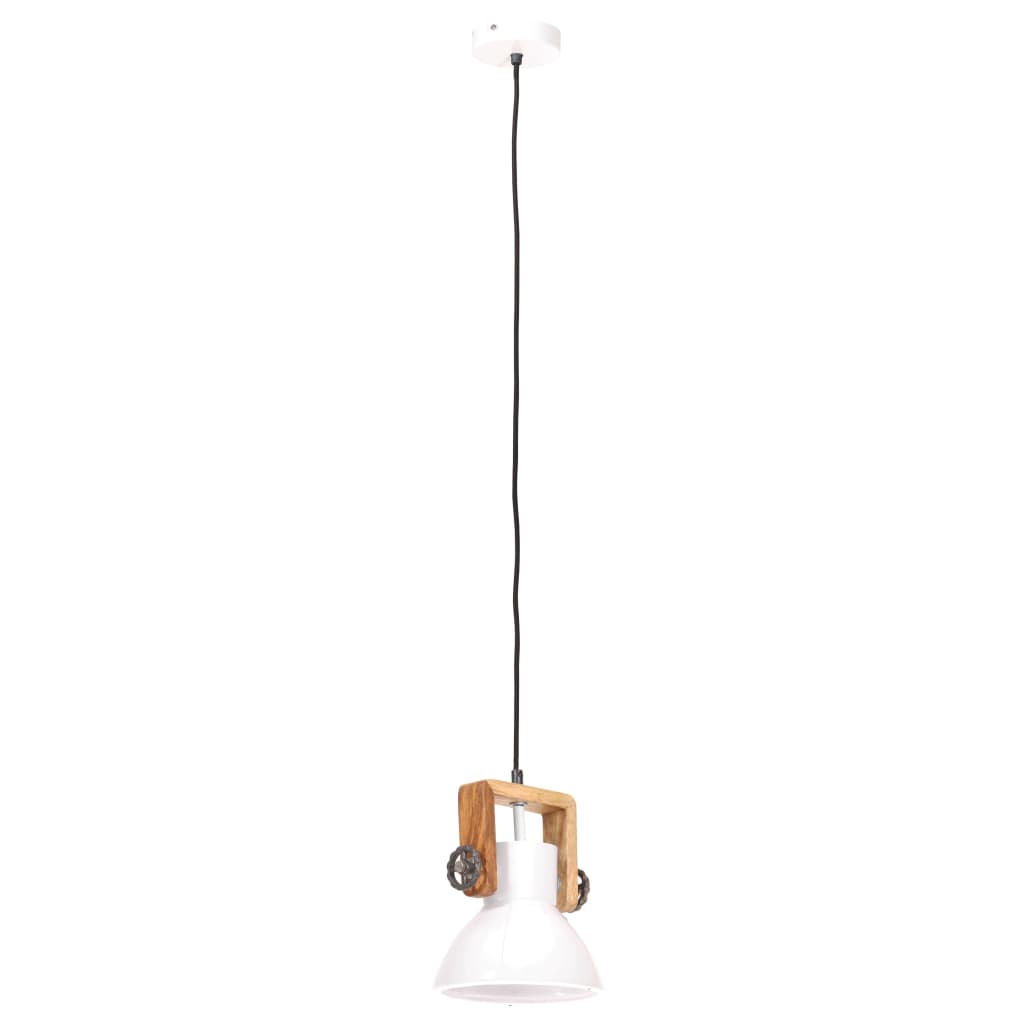 industriel hængelampe 25 W rund 19 cm E27 hvid