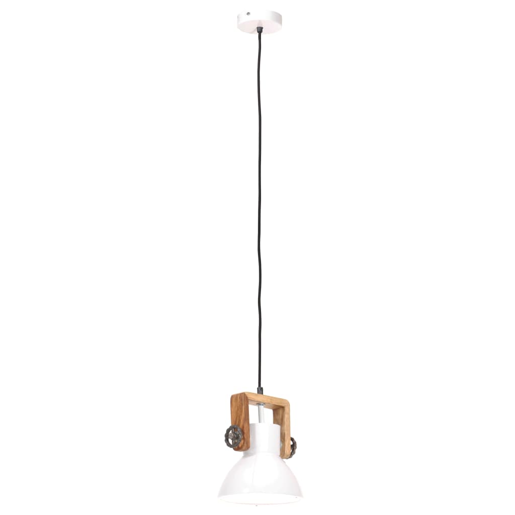 industriel hængelampe 25 W rund 19 cm E27 hvid