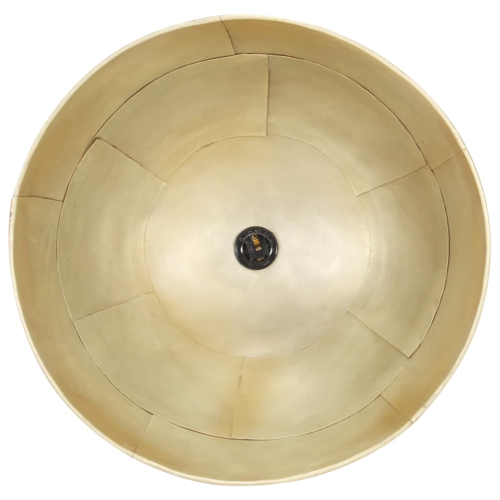 industriel vintage hængelampe 25W rund 41 cm E27 messingfarvet