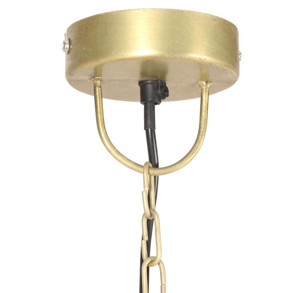 industriel hængelampe 25 W rund 31 cm E27 messingfarvet