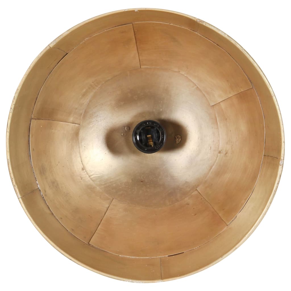 industriel hængelampe 25 W rund 31 cm E27 messingfarvet